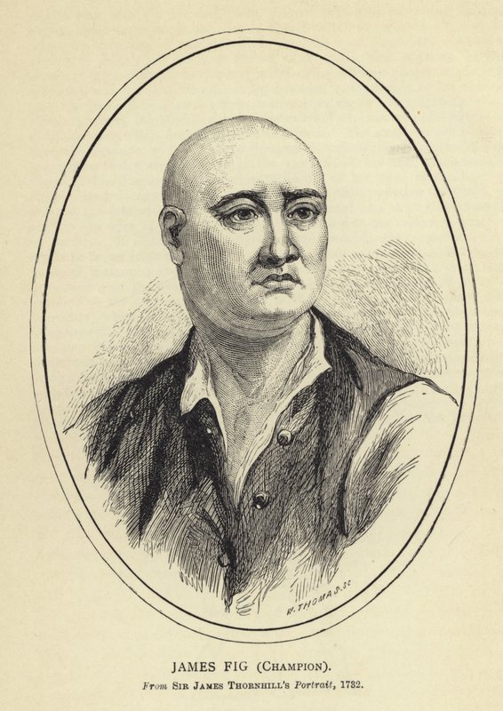 James Fig, Champion, z portrétu Sira Jamese Thornhillse, 1732 od English School