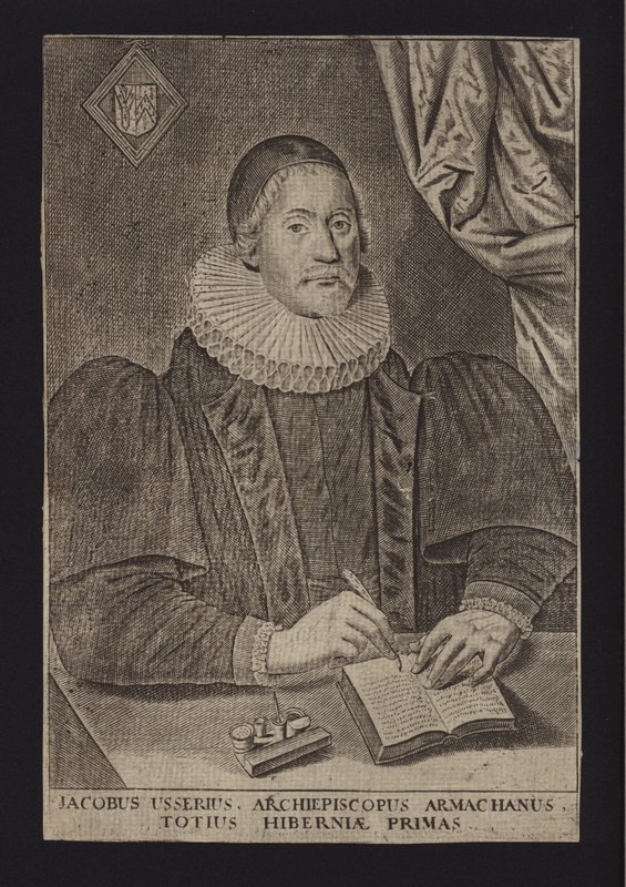 James Ussher, irský protestantský duchovní (rytina) od English School