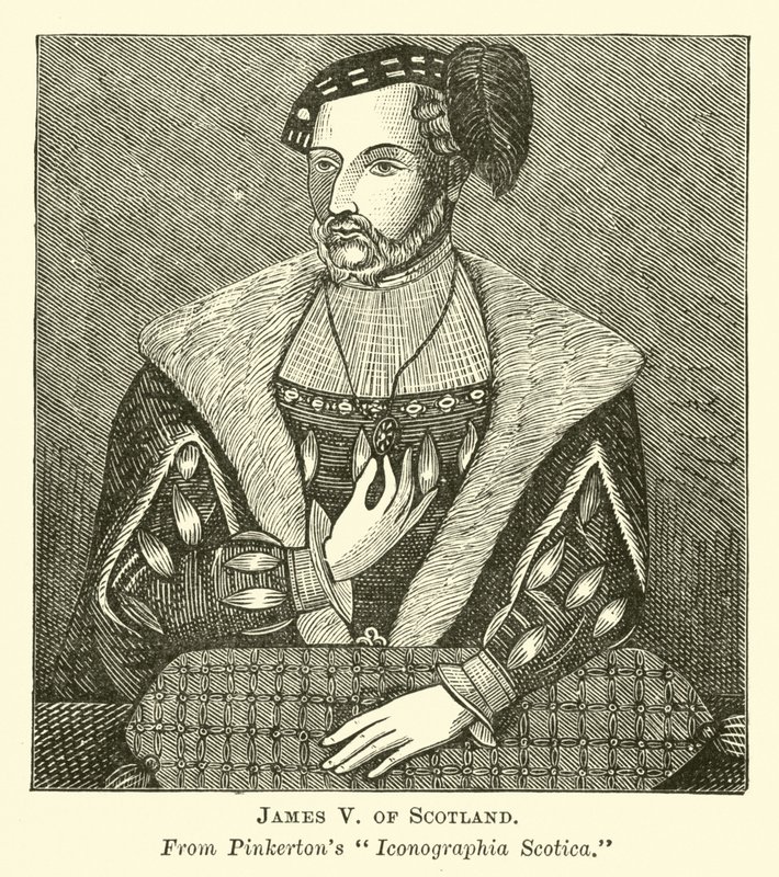 James V. ze Skotska od English School