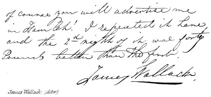 James Wallack (herec) od English School