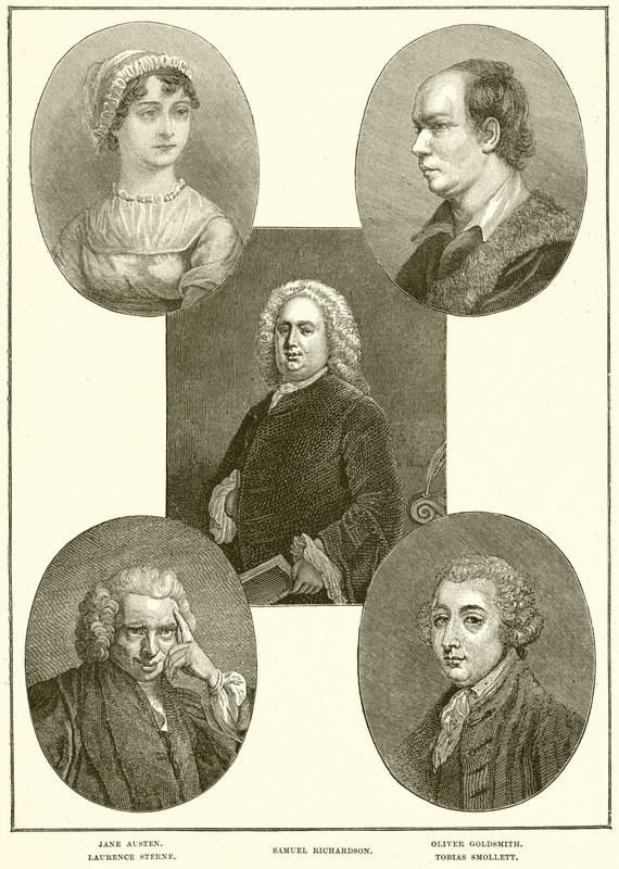 Hrají: Jane Austen, Laurence Sterne, Samuel Richardson, Oliver Goldsmith, Tobias Smollett od English School