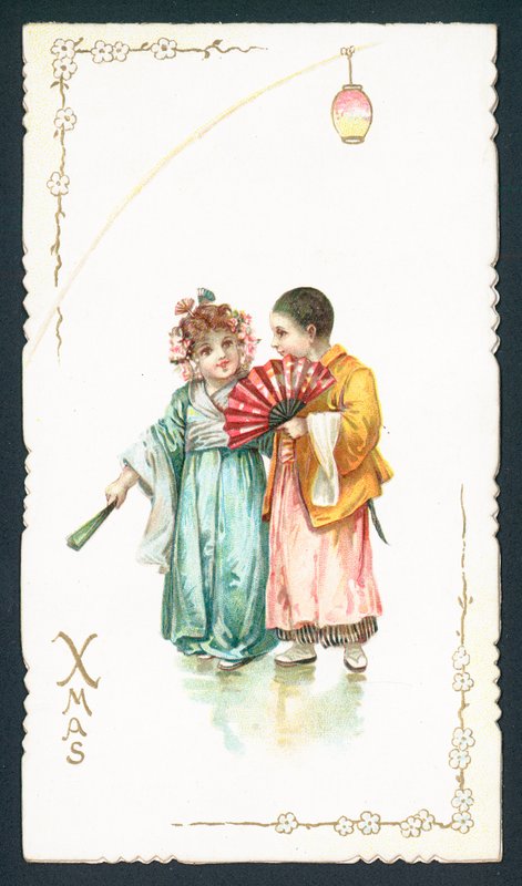 Japonský pár, vánoční přání od English School