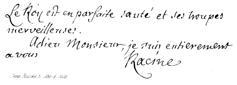 Jean Racine, nar. 1639, nar. 1699 od English School