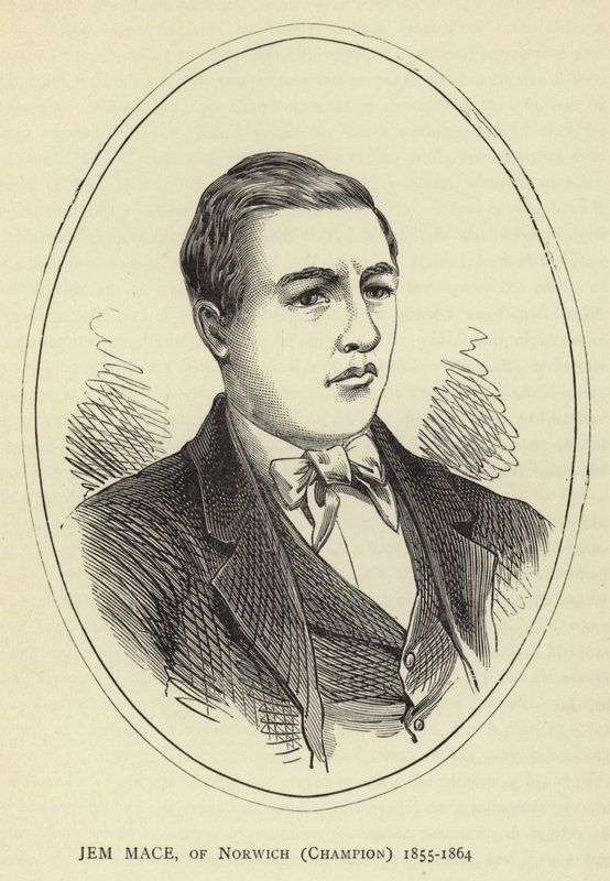 Jem Mace, z Norwiche, šampion, 1855-1864 od English School
