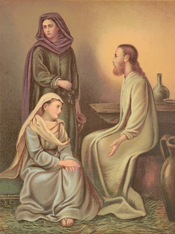 Ježíš Kristus v domě Marty a Marie od English School