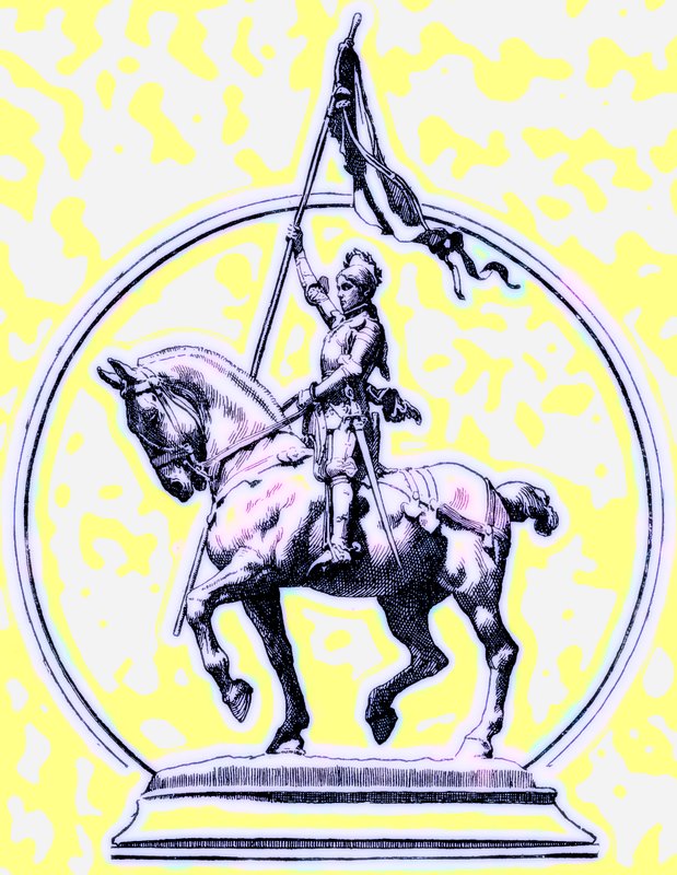 Johanka z Arku, ilustrace k Historii Anglie od H. O. Arnolda-Forstera, vydáno 1897 (digitálně vylepšený obrázek) od English School