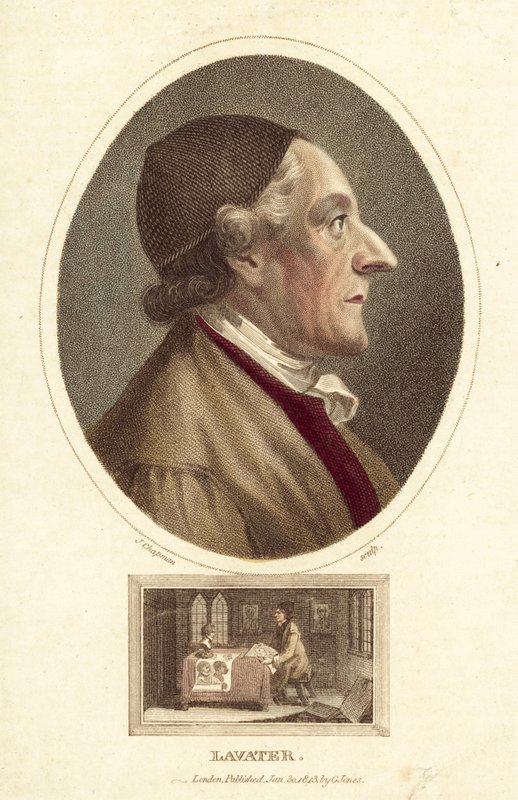 Johann Kaspar Lavater, švýcarský básník, filozof, fyziognom a teolog (barevná rytina) od English School