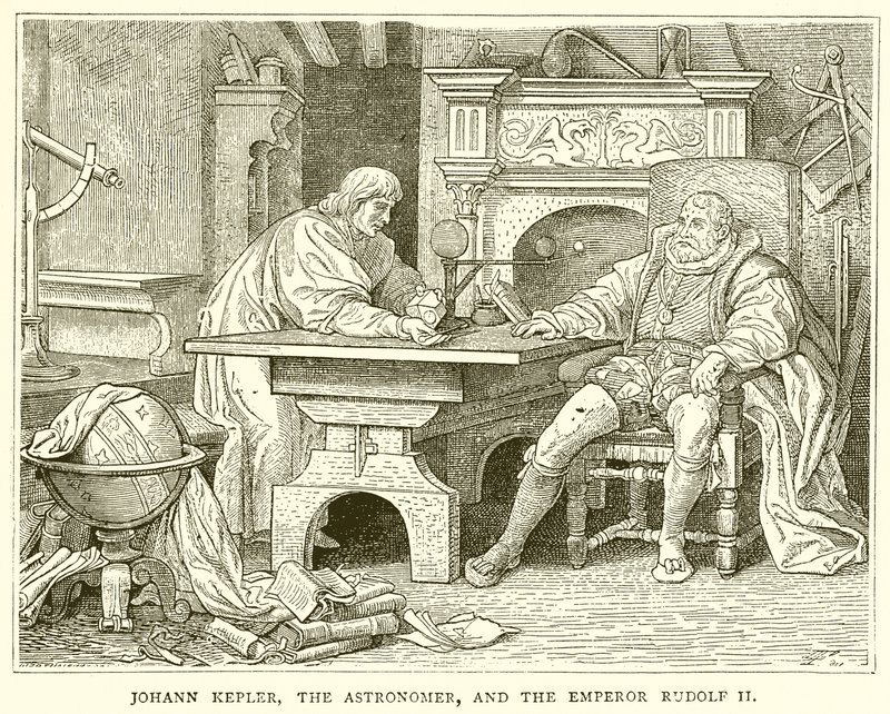 Johann Kepler, astronom a císař Rudolf II od English School