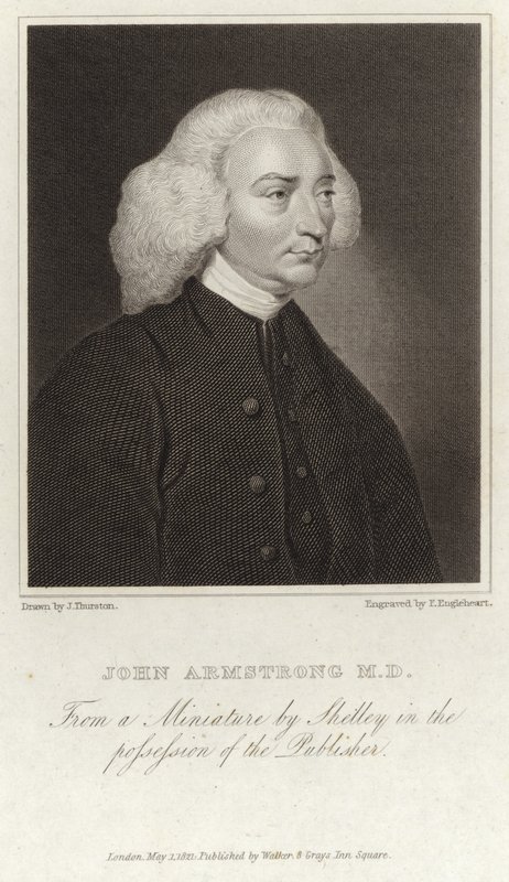 John Armstrong - skotský básník a lékař (1709-1779) od English School