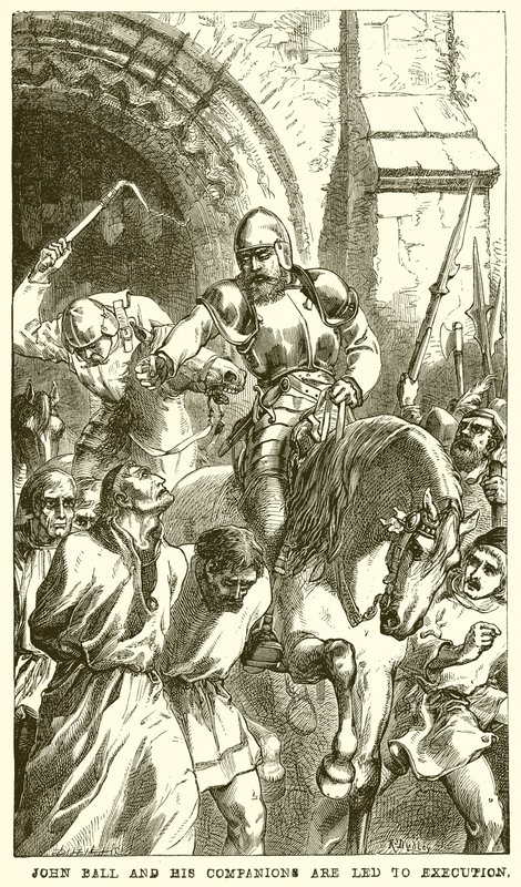 John Ball a jeho společníci jsou vedeni k popravě od English School