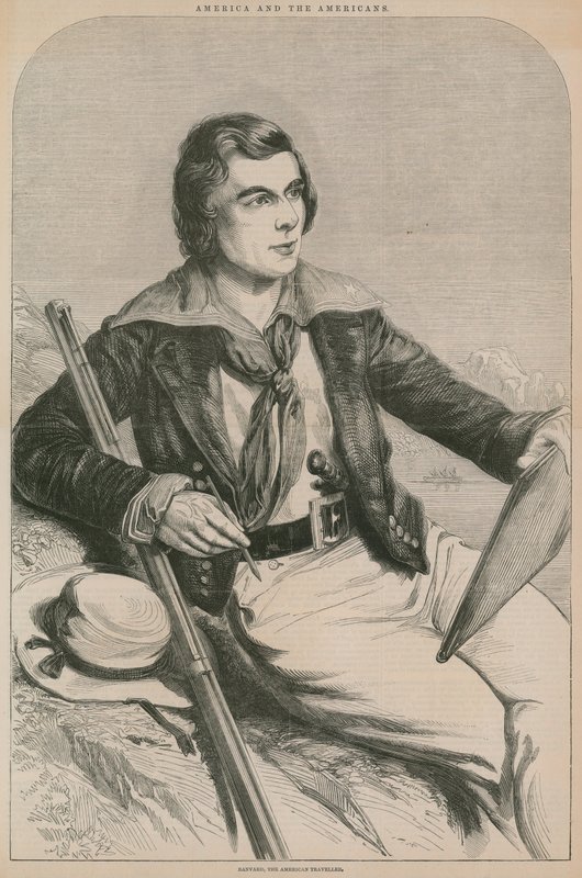 John Banvard, americký cestovatel (rytina) od English School