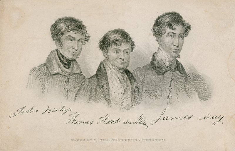 John Bishop, Thomas Head (také znám jako Williams), James May od English School