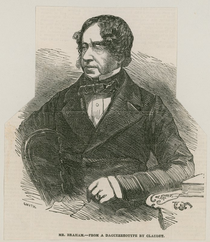 John Braham, zpěvák; z daguerrotypie od Claudeta od English School