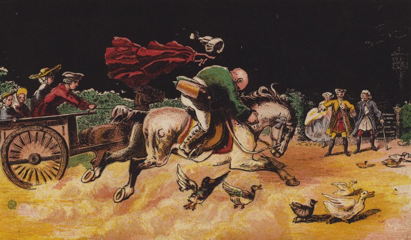 John Gilpin (barevné lito) od English School