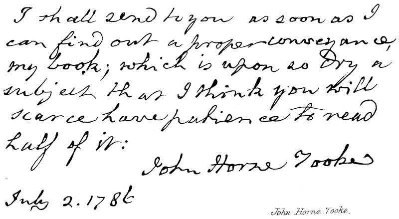John Horne Tooke od English School