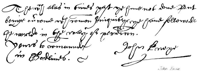 John Knox od English School