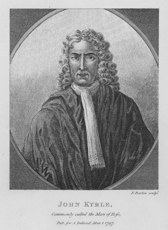 John Kyrle, známý jako Man of Ross, anglický filantrop od English School