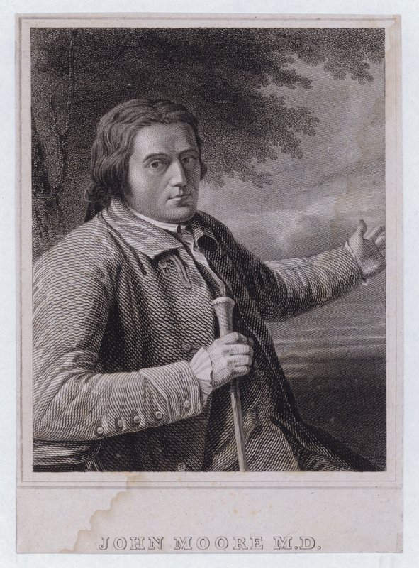 John Moore, skotský lékař (rytina) od English School