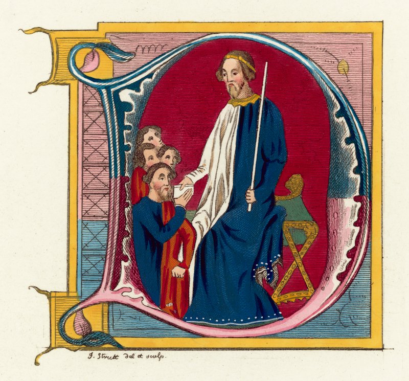 John Of Gaunt, Duke Of Lancaster (barevná rytina) od English School