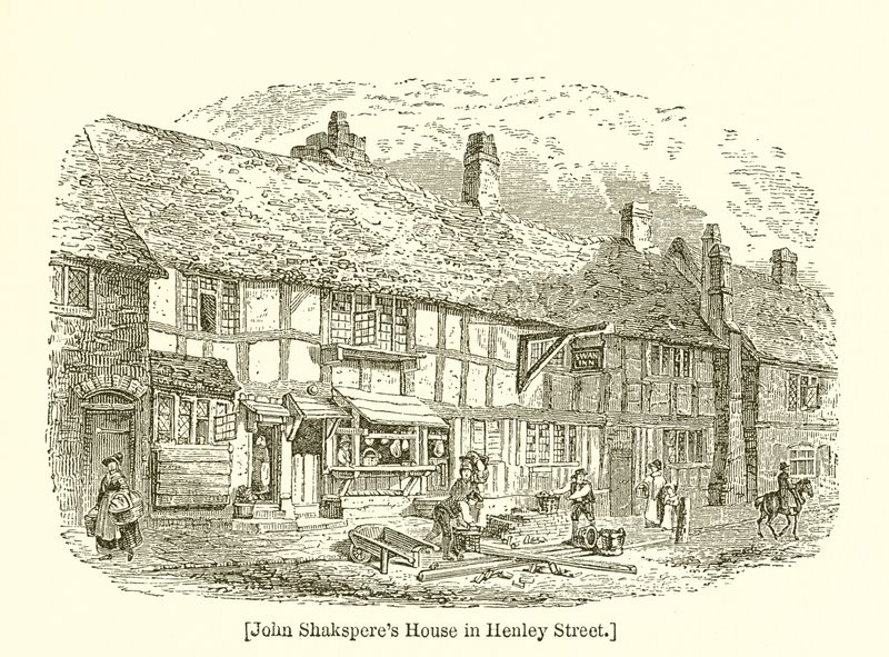 Dům Johna Shakespeara v Henley Street od English School