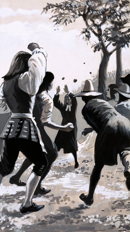 John Wesley, kazatel, nebyl na shromážděních vždy vítán od English School