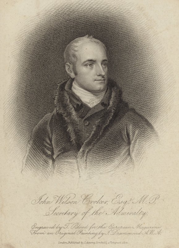 John Wilson Croker , irský státník a spisovatel od English School