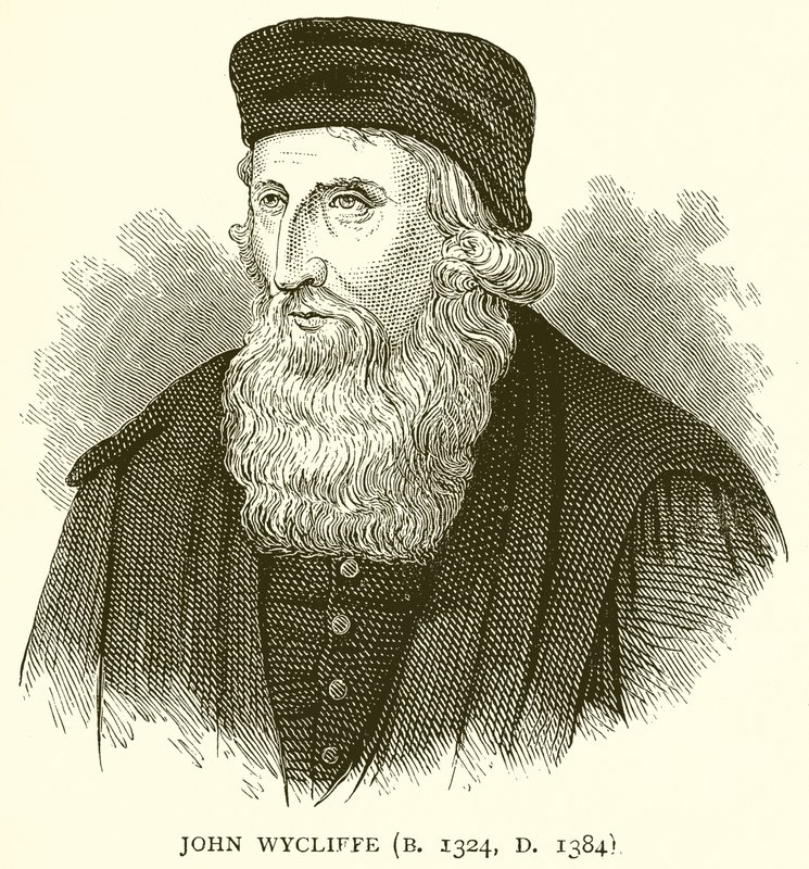 John Wycliffe (nar. 1324, nar. 1384) od English School