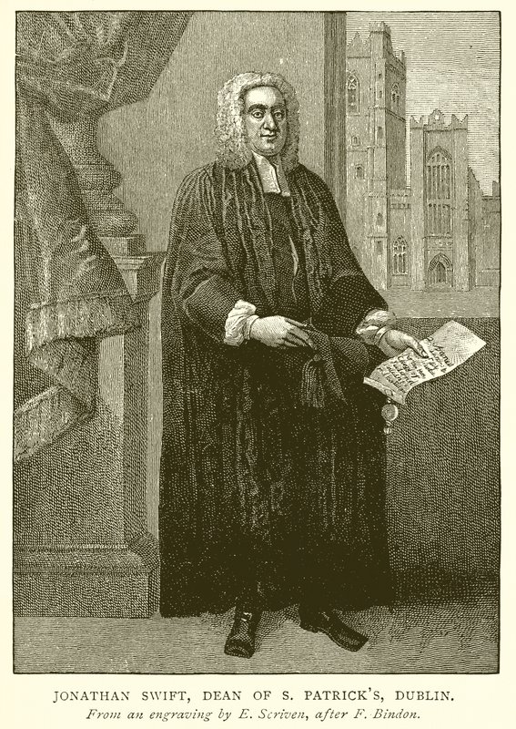 Jonathan Swift, děkan S. Patricks, Dublin od English School