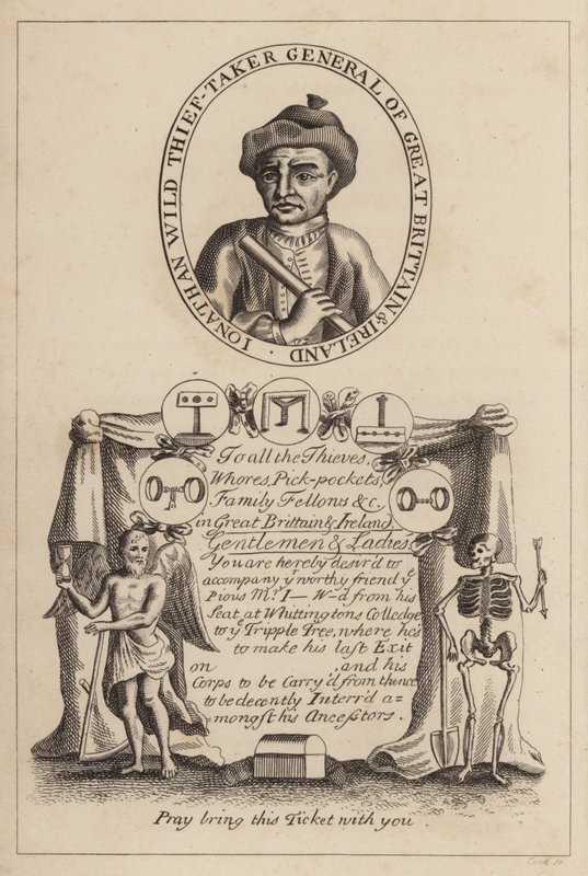 Jonathan Wild Thief-Taker General Velké Británie a Irska od English School