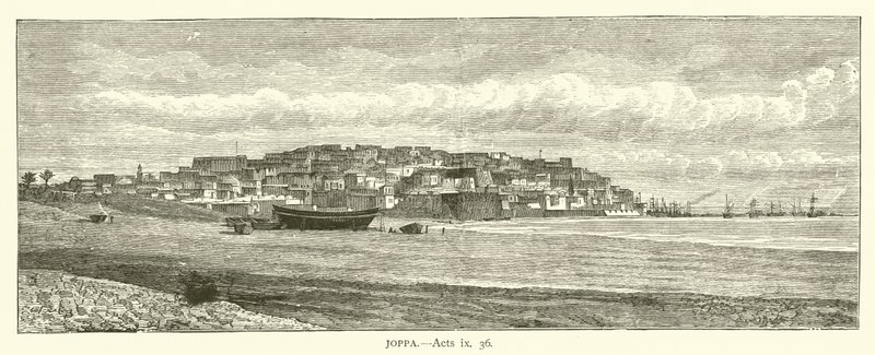 Joppa, Acts, ix, 36 (rytina) od English School