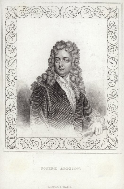 Joseph Addison , anglický spisovatel a politik od English School
