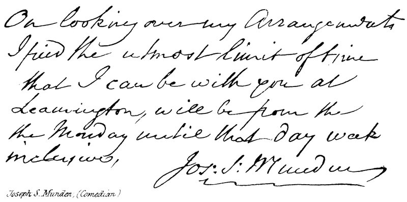 Joseph S Munden , (komik) od English School