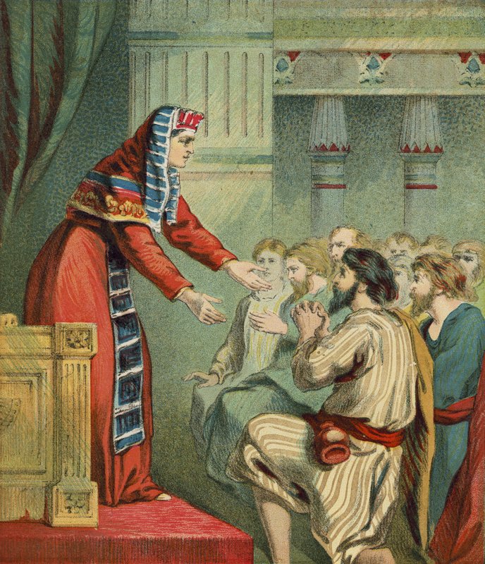 Josef přijímá své bratry v Egyptě od English School