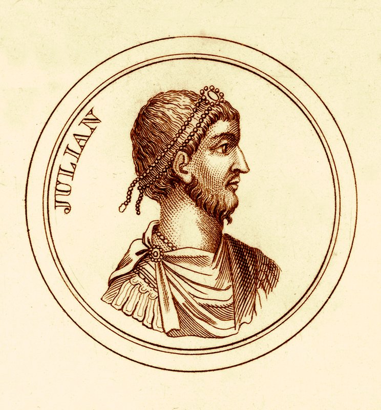 Julián, ilustrace z knihy The Universal Historical Dictionary od George Crabba, vydané v roce 1825 (digitálně upravený obrázek) od English School