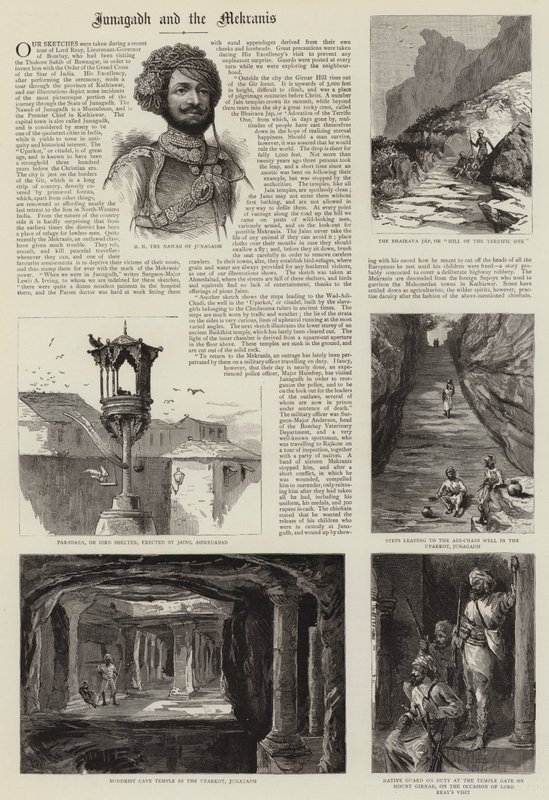 Junagadh and the Mekranis (rytina) od English School