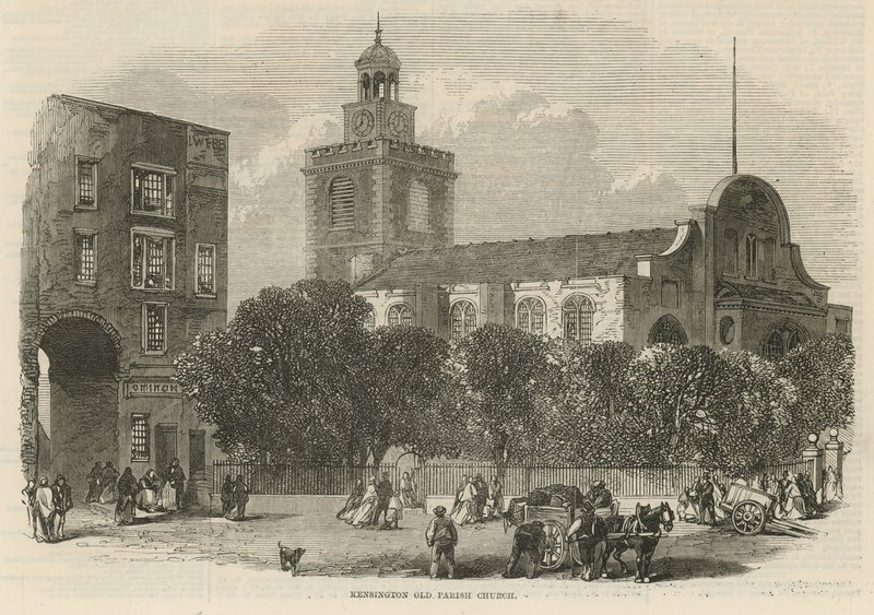 Starý farní kostel Kensington od English School