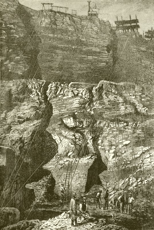 Diamantový důl Kimberley, Jižní Afrika od English School