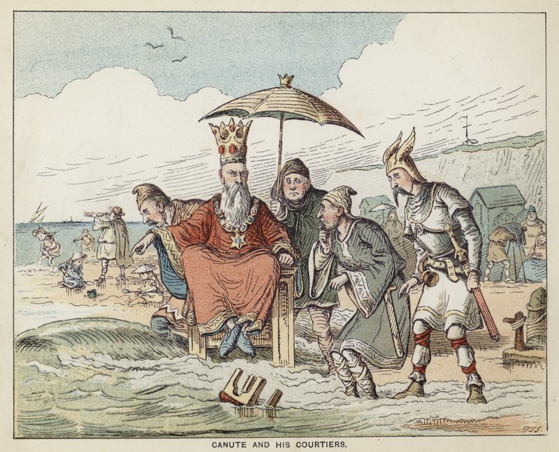 Král Canute a jeho dvořané od English School