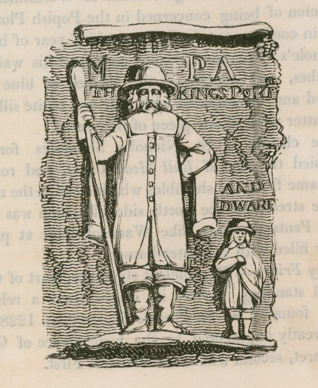 King Charles 1st Porter & Dwarf od English School