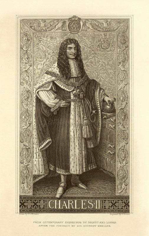 král Karel II od English School