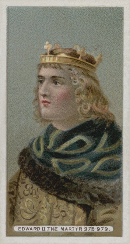 Král Edward II, mučedník od English School