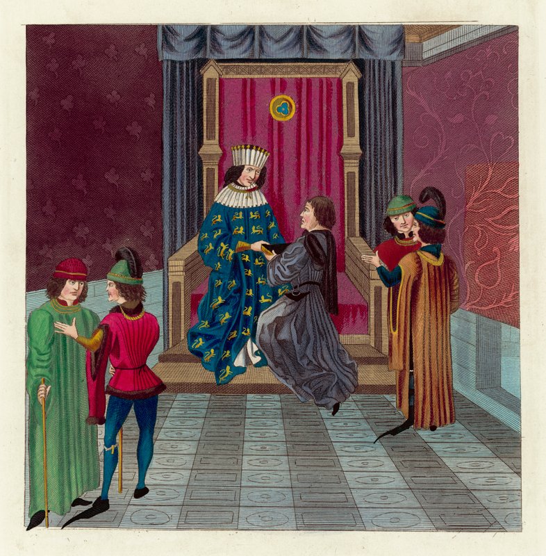 King Edward IV (barevná rytina) od English School