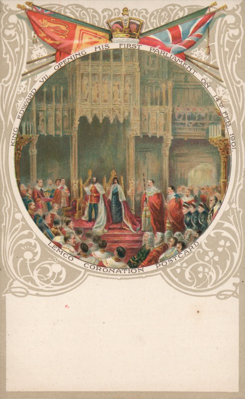 Král Edward VII otevřel svůj první parlament dne 14. února 1901 od English School