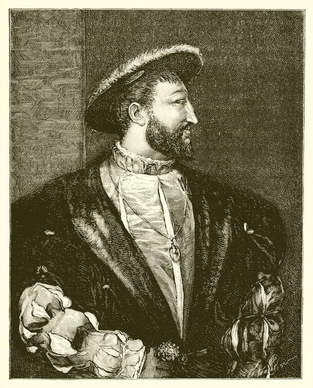 Král František I. po Tizianovi od English School