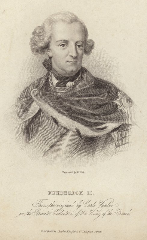 Pruský král Fridrich II od English School