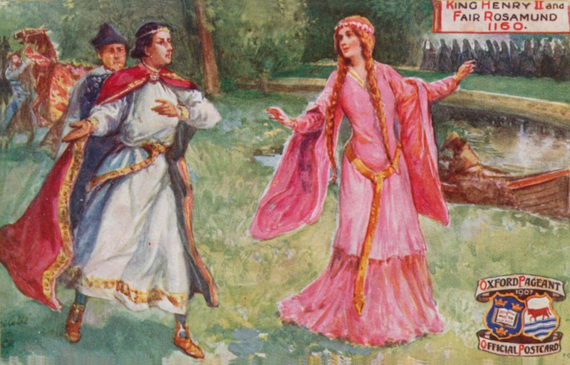 Král Jindřich II a Fair Rosamund, 1160 od English School