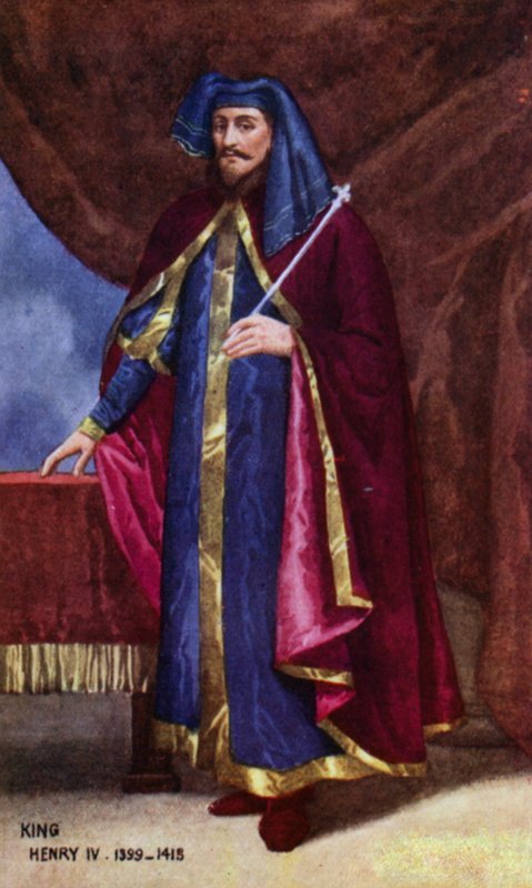 Král Jindřich IV (barevná litografie) od English School