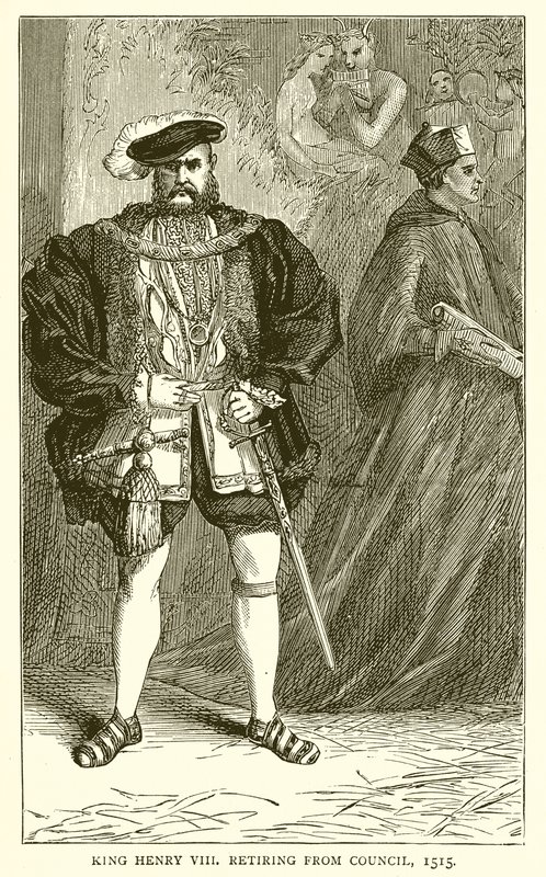 Král Jindřich VIII odchází z Rady, 1515 od English School