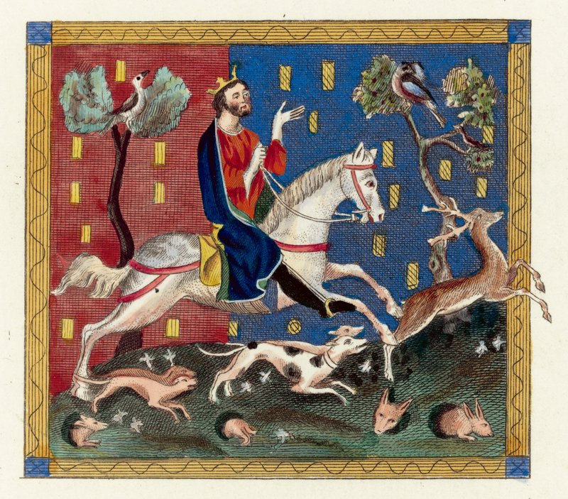 King John (barevná rytina) od English School