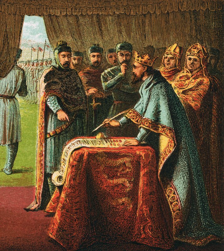 Král John a Magna Charta od English School